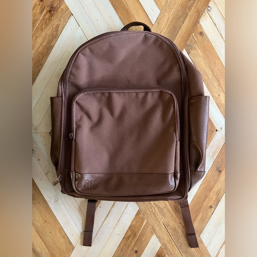 Beis Travel Backpack in Maple